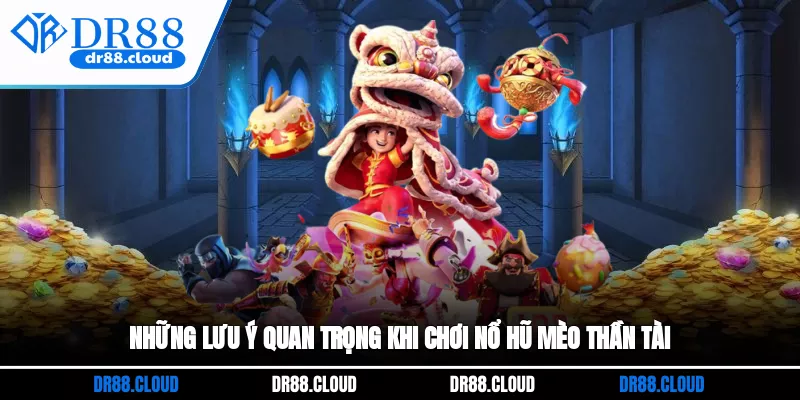 Những lưu ý quan trọng khi chơi nổ hũ Mèo Thần Tài